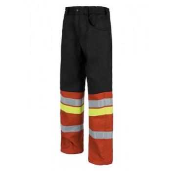 Pantalone in Pile con Multitasche e Bande Rifrangenti - Workteam 